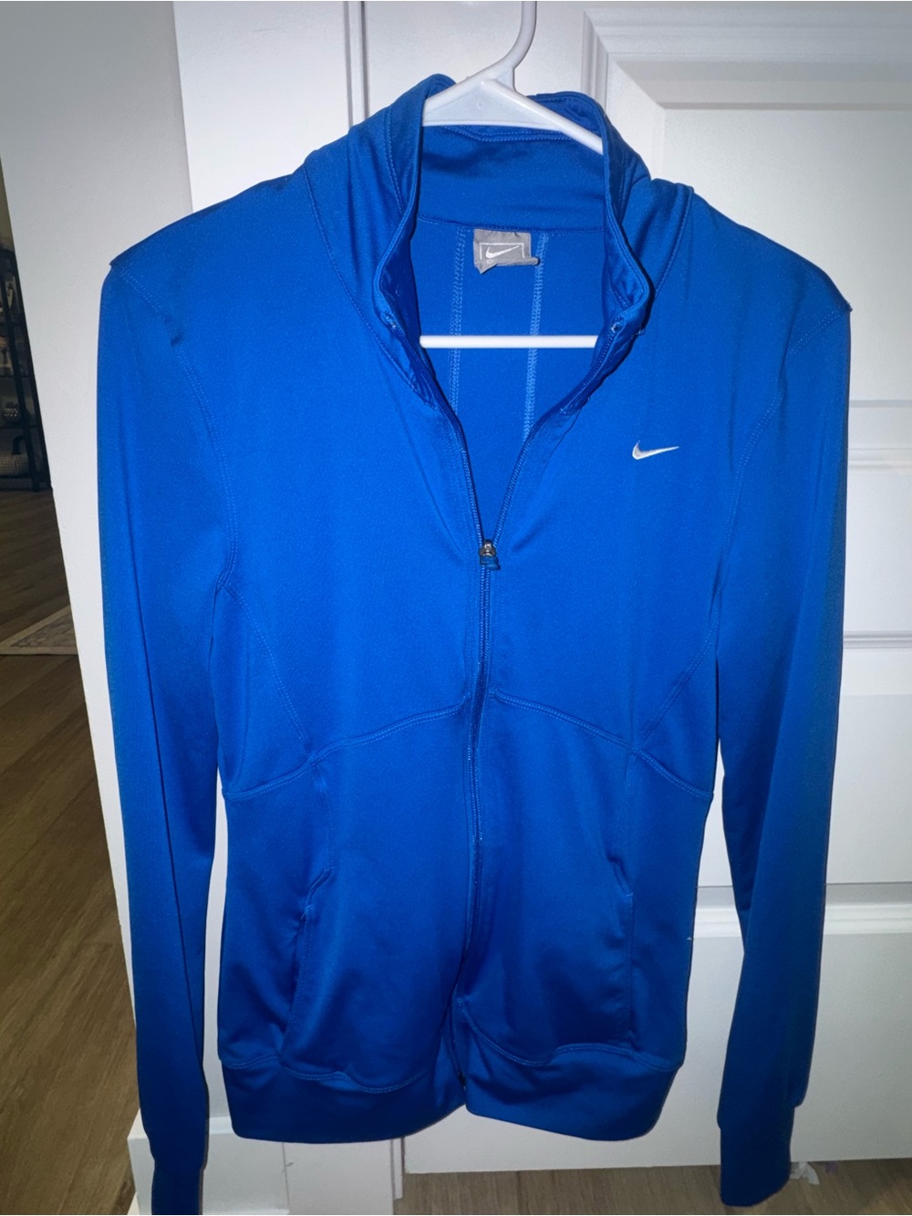 Nike Women's Royal Blue Full-Zip Hooded Jacket